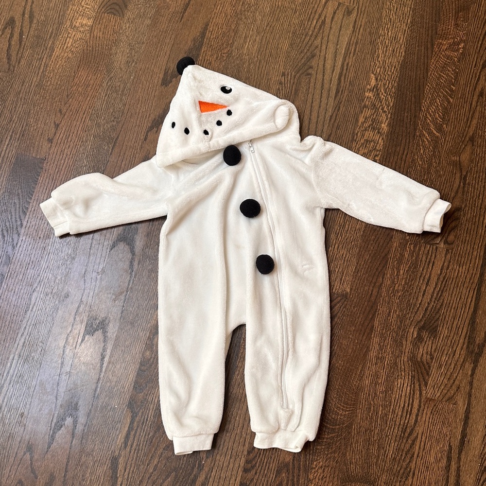 Adorable Snowman Toddler Olaf Frozen Onesie - Halloween or Christmas